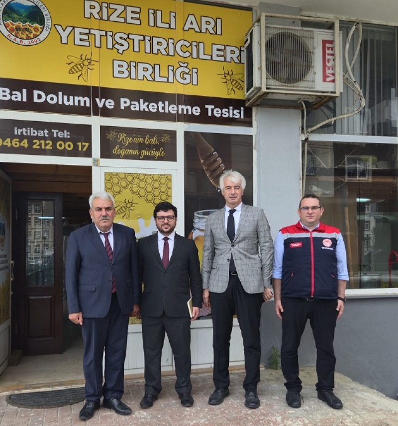Rize İli Arı Yetiştiricileri Birliği'ne Anlamlı Ziyaret